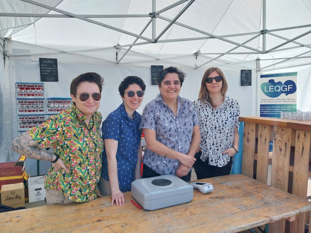 LEQGF co-founders and members serving drinks at a community event